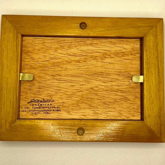Peruvian Pottery Photo Picture Frame 8”x6” - Picture 5 of 7